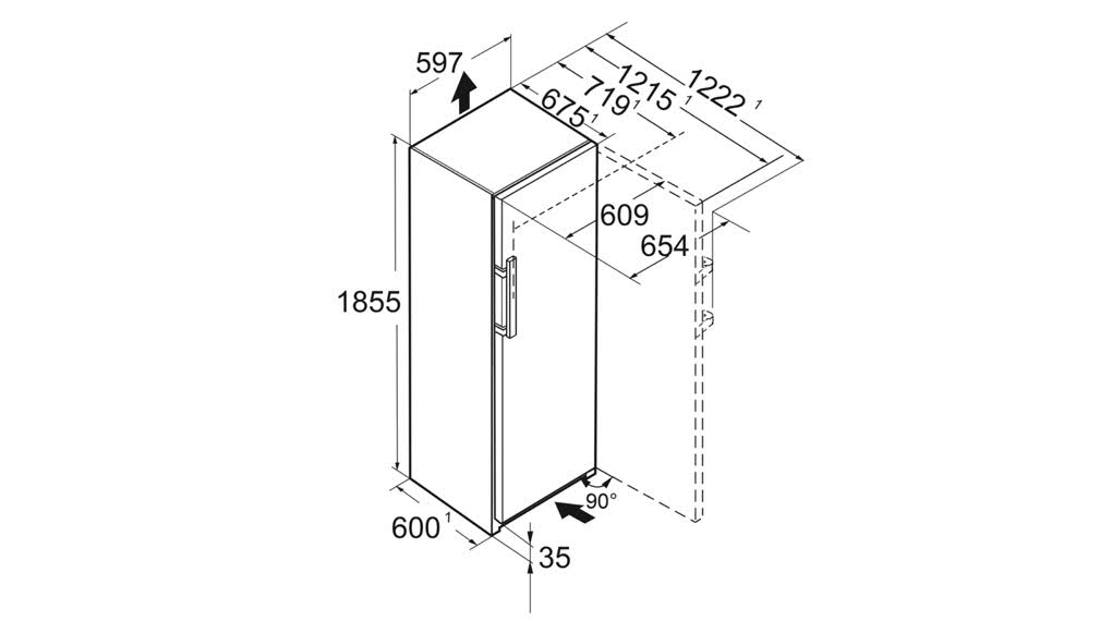 tu dong dung doc lap liebherr 277 l sfnbsh 5267 prime nofrost 2 1 Gia Dụng Đức Đà Nẵng