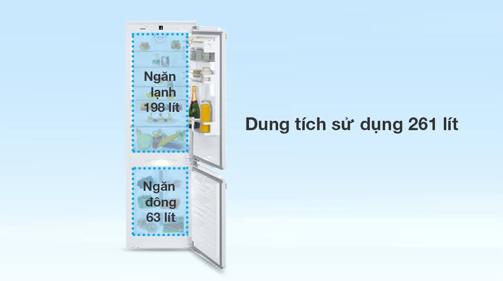 Tủ lạnh âm tủ Liebherr 261 lít SICN 3356 Premium NoFrost - Ngăn lạnh tu lanh am tu liebherr 261 lit sicn 3356 premium nofrost 3 1 Gia Dụng Đức Đà Nẵng