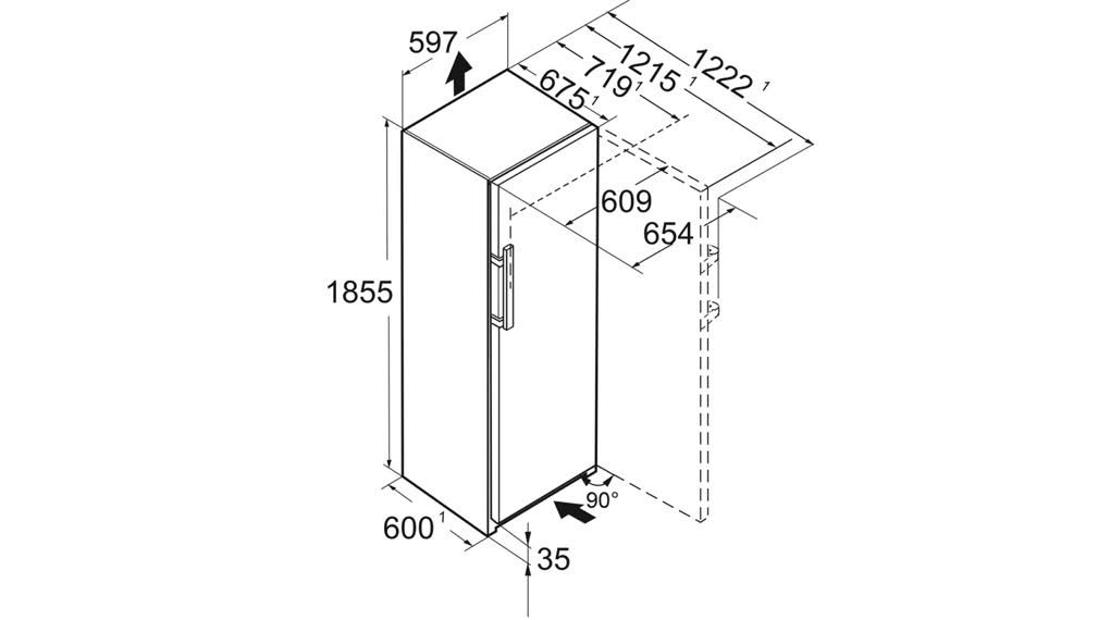 Tủ lạnh Liebherr 379 lít SRBbsh 5260 Prime BioFresh - Thông số lắp đặt tu lanh liebherr 379 lit srbbsh 5260 4 1 Gia Dụng Đức Đà Nẵng