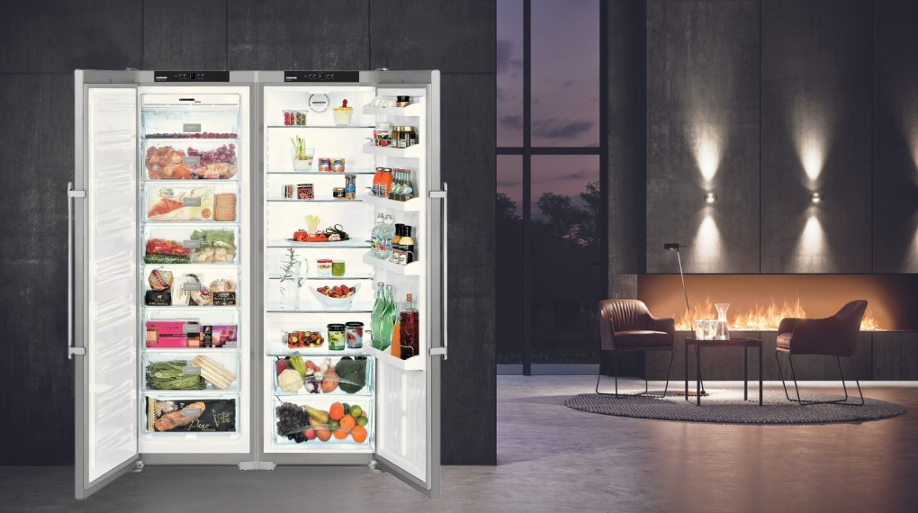 Tủ lạnh Liebherr 640 lít SBSesf 7212 - Tổng quan thiết kế Tủ lạnh Liebherr 640 lít SBSesf 7212