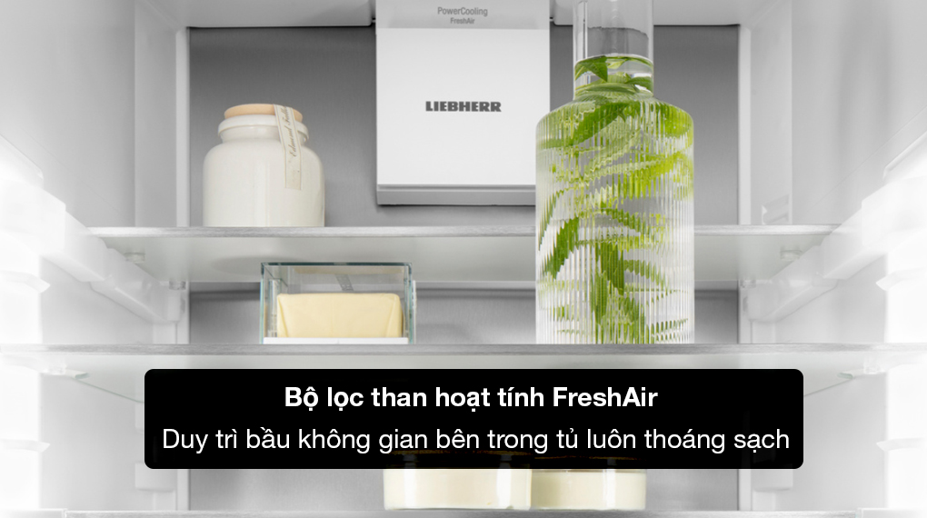 Tủ lạnh Liebherr 640 lít XRFbsh 5265 Prime BioFresh NoFrost-Khử mùi hôi thực phẩm tối ưu nhờ bộ lọc than hoạt tính FreshAir