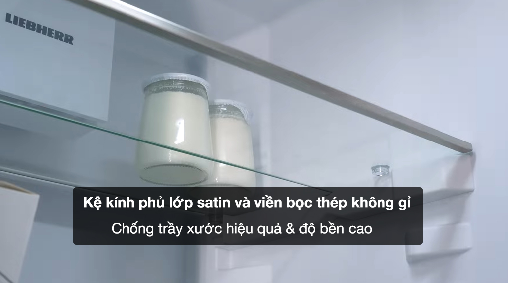 Tủ lạnh Liebherr 640 lít XRFbsh 5265 Prime BioFresh NoFrost - Kệ kính phủ lớp satin bền bỉ, có viền bọc thép