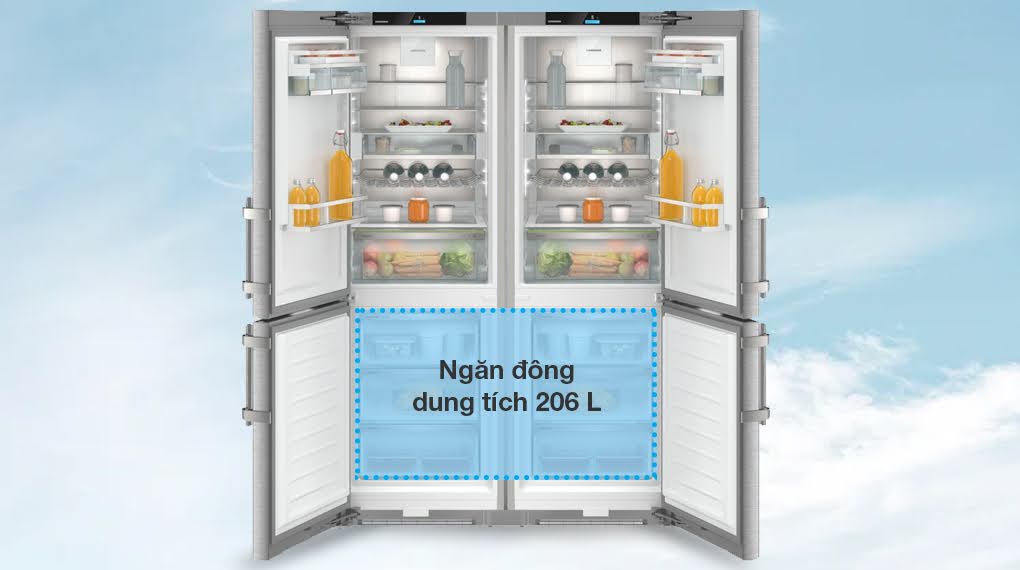 Tủ lạnh Liebherr 664 lít XCCsdh 5250 Prime NoFrost - Ngăn đông tu lanh liebherr 664 lit xccsdh 5250 prime nofrost 4 1 Gia Dụng Đức Đà Nẵng