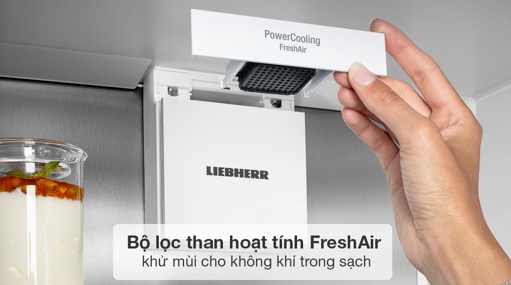 Tủ lạnh Liebherr 664 lít XCCsdh 5250 Prime NoFrost - Giữ không gian trong sạch với bộ lọc than hoạt tính FreshAir tu lanh liebherr 664 lit xccsdh 5250 prime nofrost 6 Gia Dụng Đức Đà Nẵng