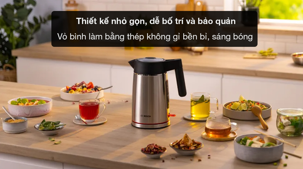 Bình đun siêu tốc Bosch TWK6M480 MyMoment - Tổng quan thiết kế Bình đun siêu tốc Bosch TWK6M480 MyMoment - Tổng quan thiết kế