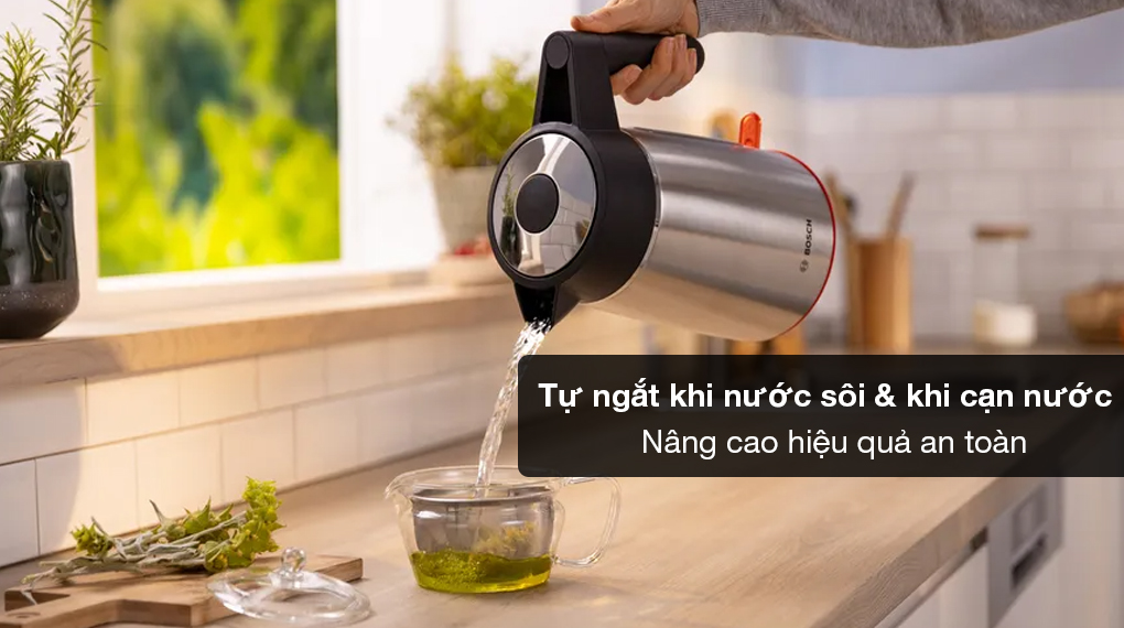 Bình đun siêu tốc Bosch TWK6M480 MyMoment - Tự ngắt khi nước sôi và khi cạn nước Bình đun siêu tốc Bosch TWK6M480 MyMoment - Tự ngắt khi nước sôi và khi cạn nước