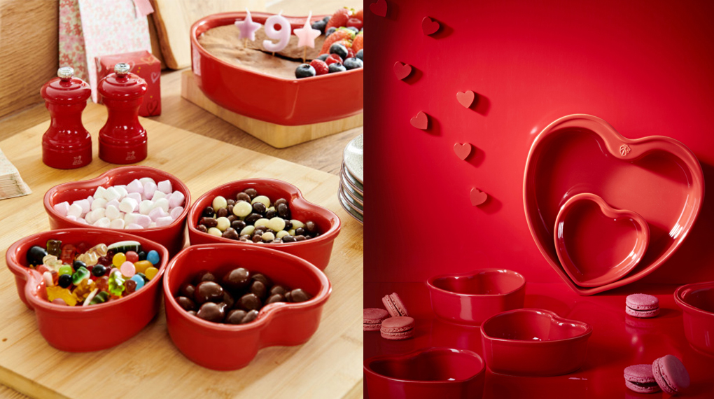 Khay nướng trái tim gốm Peugeot Appolia For you - Làm đồ dùng hoặc trang trí