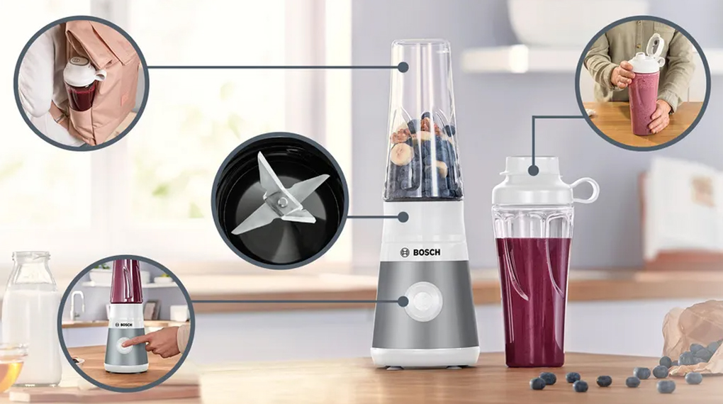 Máy xay sinh tố mini Bosch MMB2 VitaPower Serie 2 - Tổng quan thiết kế Máy xay sinh tố mini Bosch MMB2 VitaPower Serie 2 - Tổng quan thiết kế