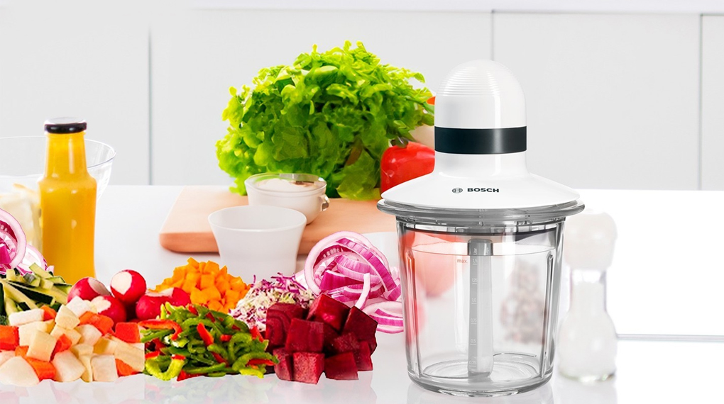 Máy xay thịt Bosch MMR15A1 kiểu dáng hiện đại Máy xay thịt Bosch MMR15A1 kiểu dáng hiện đại