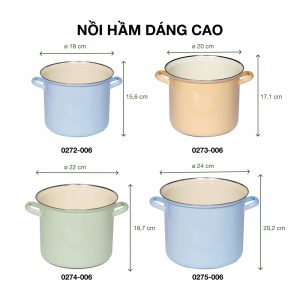 Nồi tráng men Riess Classic Pastel 31 noi riess classic pastel 9 Gia Dụng Đức Đà Nẵng