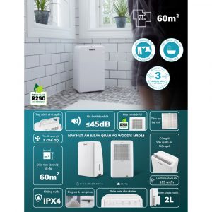 Máy hút ẩm Wood's MRD14