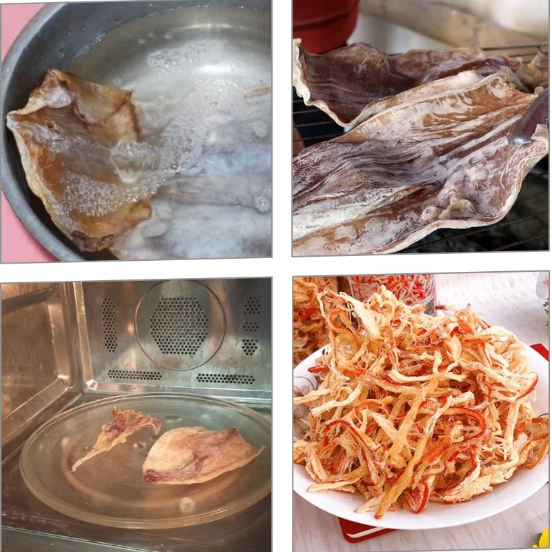 Bí quyết nướng mực bằng lò vi sóng: Món nhậu cuối tuần hoàn hảo 2 Các bước thực hiện nướng mực khô bằng lò vi sóng