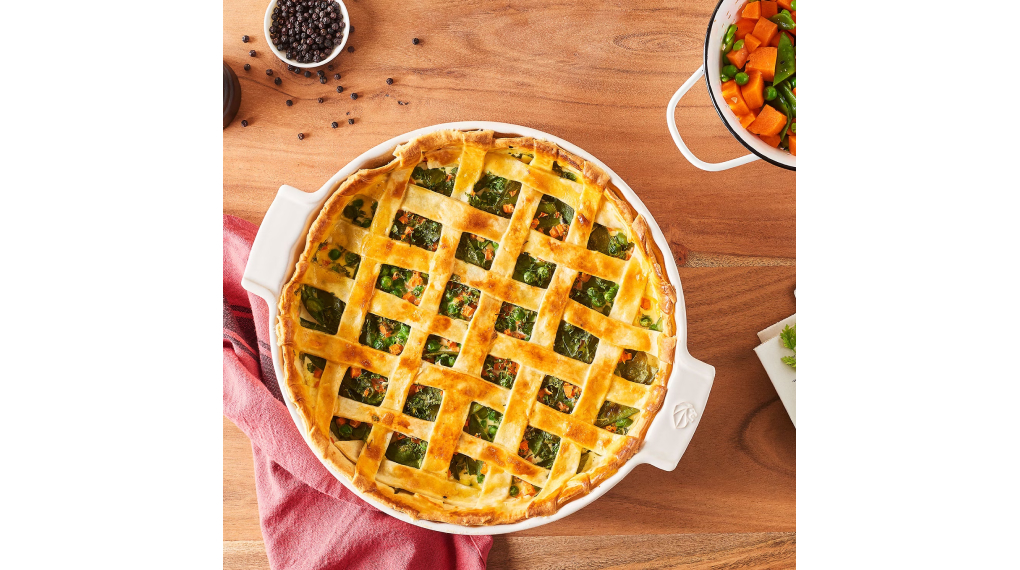 Khay nướng bánh pie gốm Peugeot Appolia 28 cm