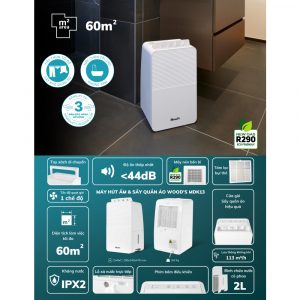 Máy hút ẩm Wood's MDK13 14 may hut am kem say woods mdk13 1 2 Gia Dụng Đức Đà Nẵng