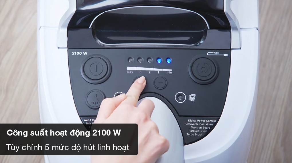 Máy hút bụi dạng hộp Bosch BWD421PRO Serie 4 - Công suất 2100 W