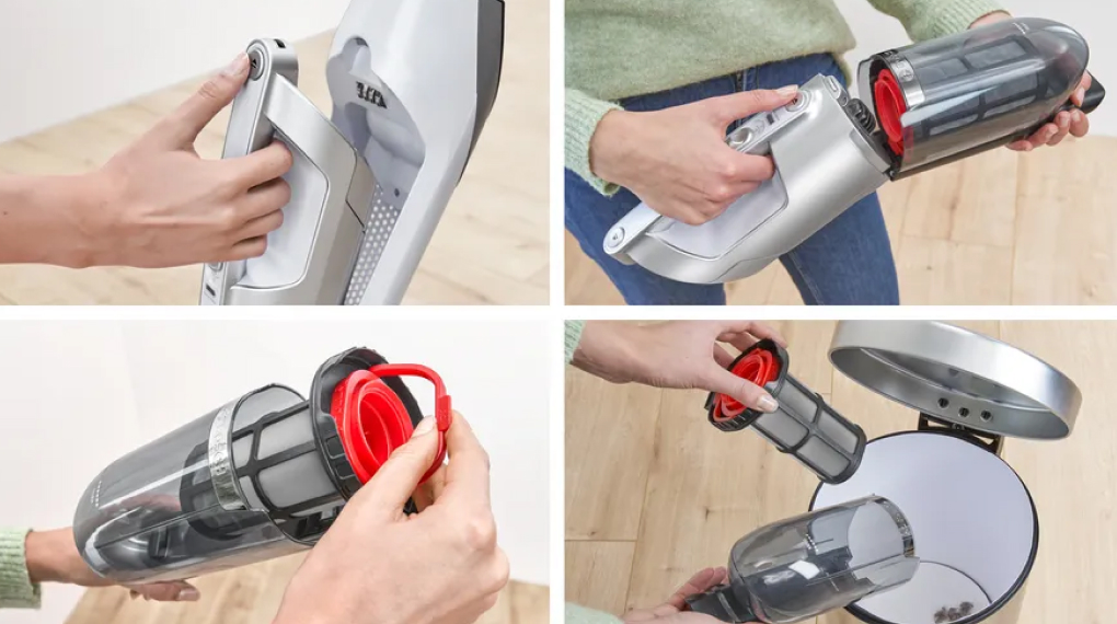 Máy hút bụi không dây Bosch BCH3P2301 Series 4 Flexxo Gen2 23Vmax - Hộp đựng bụi dễ dàng tháo rời, vệ sinh may hut bui khong day bosch bch3p2301 series 4 flexxo gen2 23vmax 10 1 Gia Dụng Đức Đà Nẵng