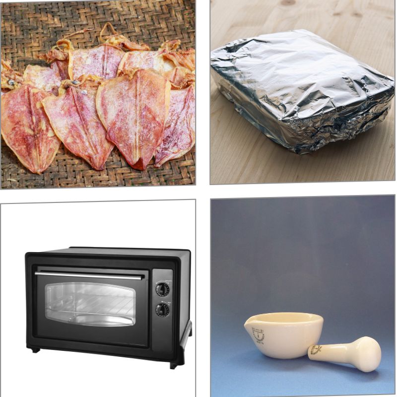 Bí quyết nướng mực bằng lò vi sóng: Món nhậu cuối tuần hoàn hảo 1 Nguyên liệu nướng mực khô bằng lò vi sóng