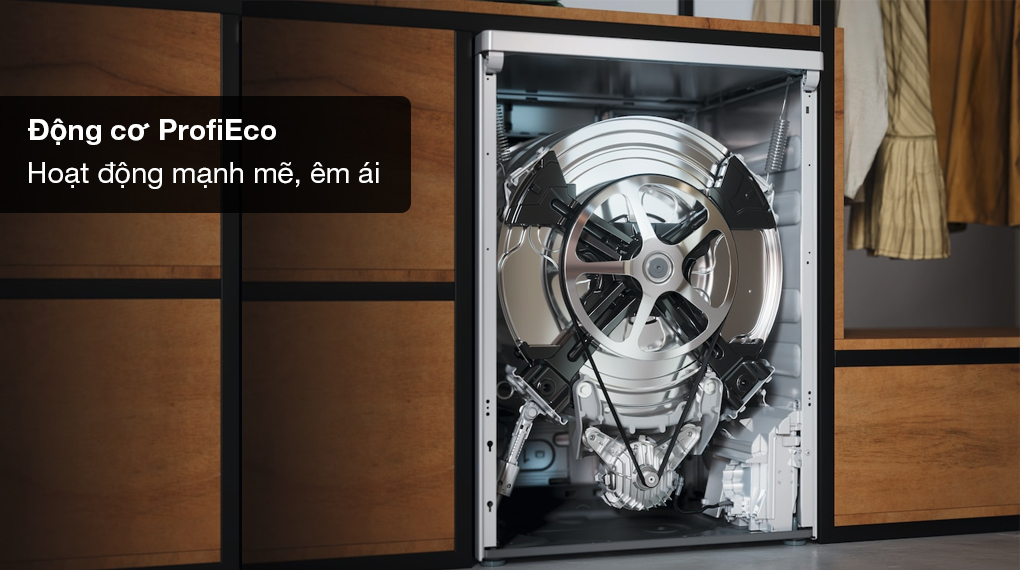 Máy giặt Miele 10 kg WWK360 WCS PWash - Động cơ hoạt động mạnh mẽ, bền bỉ Máy giặt Miele 10 kg WWK360 WCS PWash - Động cơ hoạt động mạnh mẽ, bền bỉ