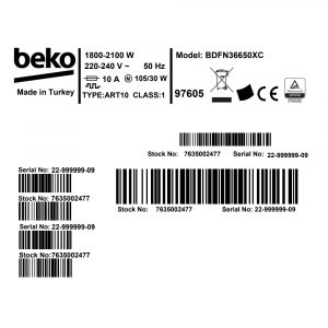 may rua bat doc lap beko bdfn36650xc 17 Gia Dụng Đức Đà Nẵng