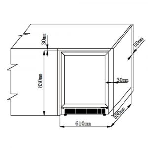 Tủ bảo quản rượu vang Brandt CAV50 50 chai âm tủ 5 tu bao quan ruou vang brandt cav50x 50 chai doc lap 5 Gia Dụng Đức Đà Nẵng